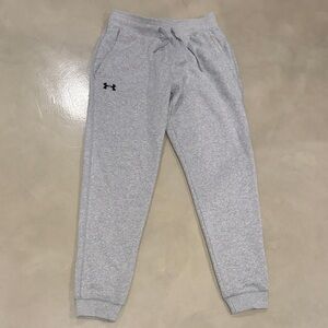 Under Armour Youth Light Gray Jogger Sweatpants